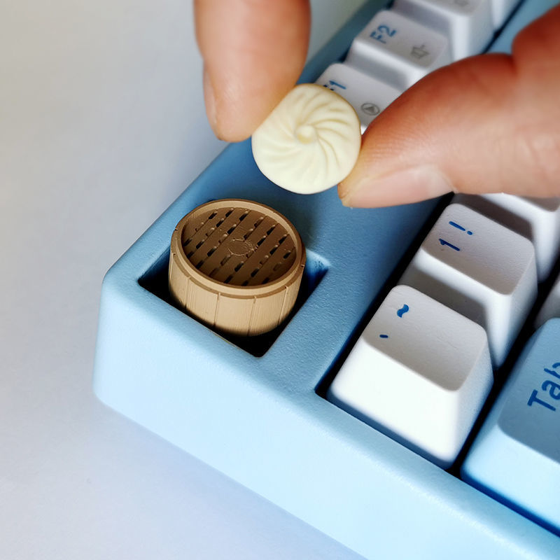 3D Printing Keyboard Keys - Personalized Steamed Buns Dumplings Mechanical Keyboard