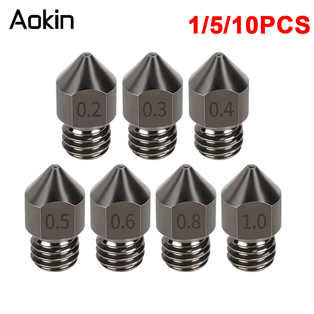 3D Printing Ender - 1/5/10PCS MK8 Nozzle Upgrade Harden Steel