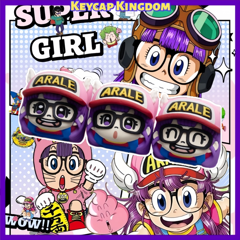 3D Printing Keyboard Keys - Dr. Slump Arale Norimaki 3D Printed