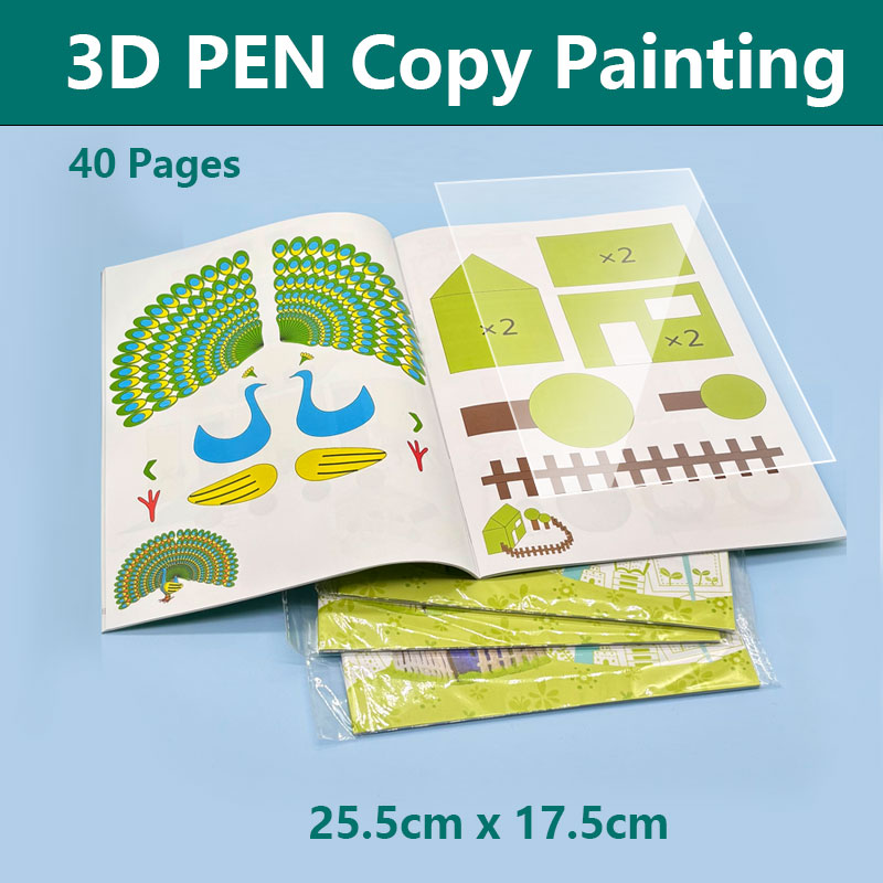 3D Printing Templates Free - 3D Pen Drawing Book with Graphic