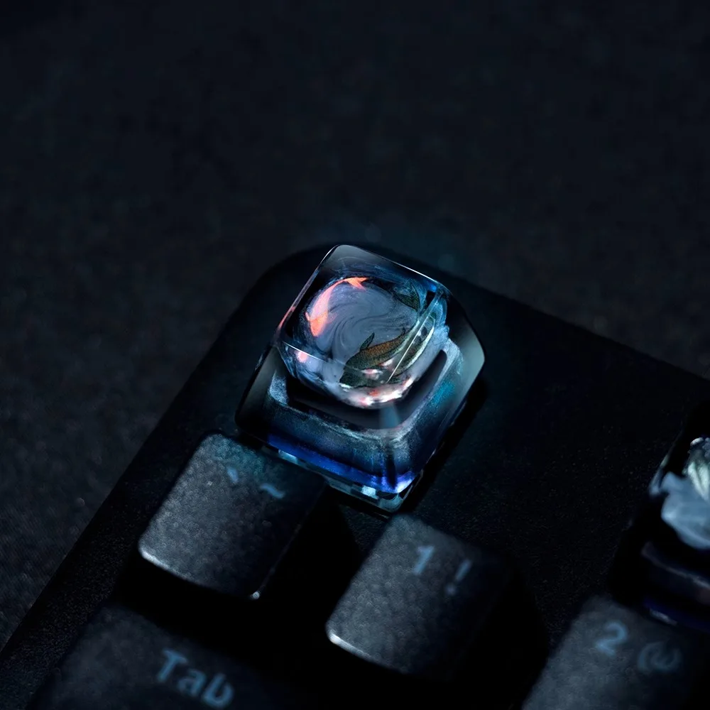 3D Printing Keyboard Keys - Original Chinese Style Koi Fish Keycap