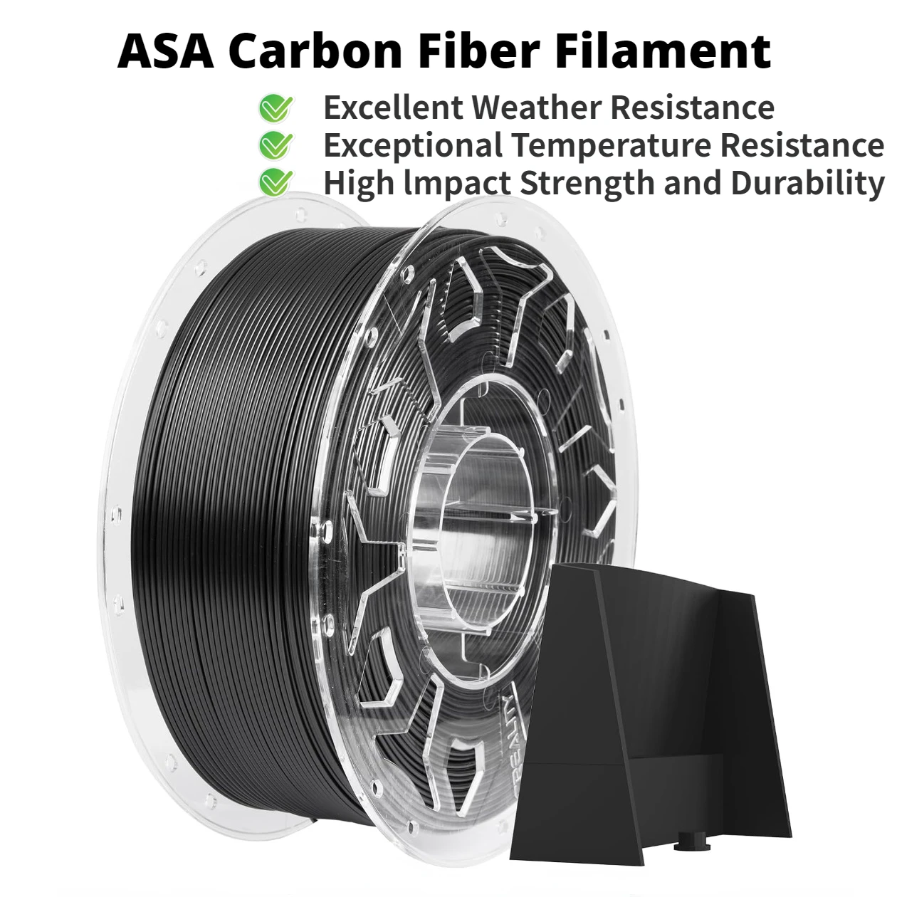 Asa Filament Outdoor - Carbon Fiber ASA Filament 1.75mm,Black ASA