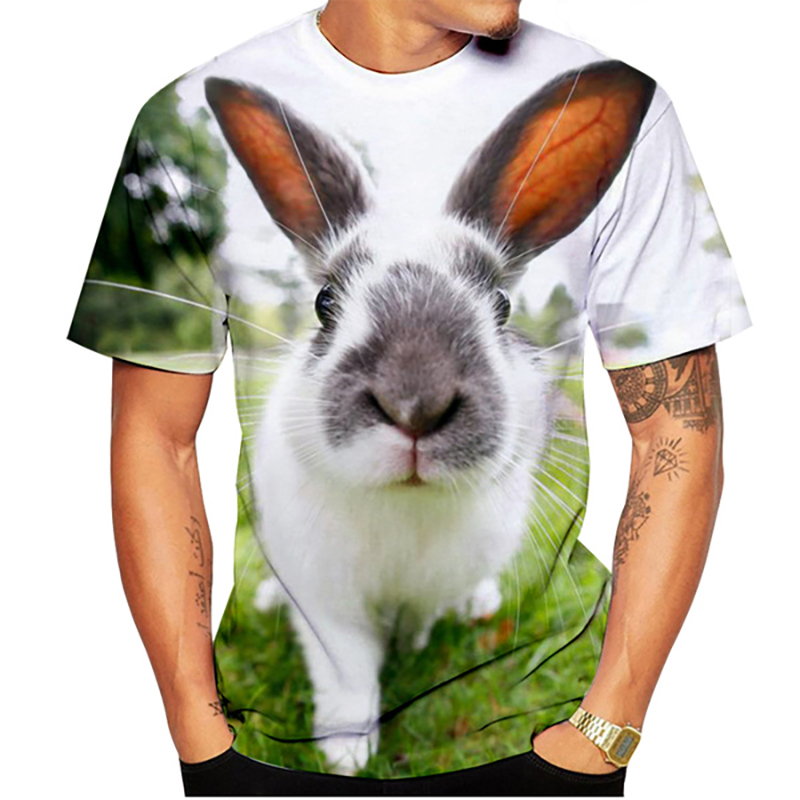 Fashion Cute Rabbit 3D Print T - 3D Printing Rabbit recension och pris