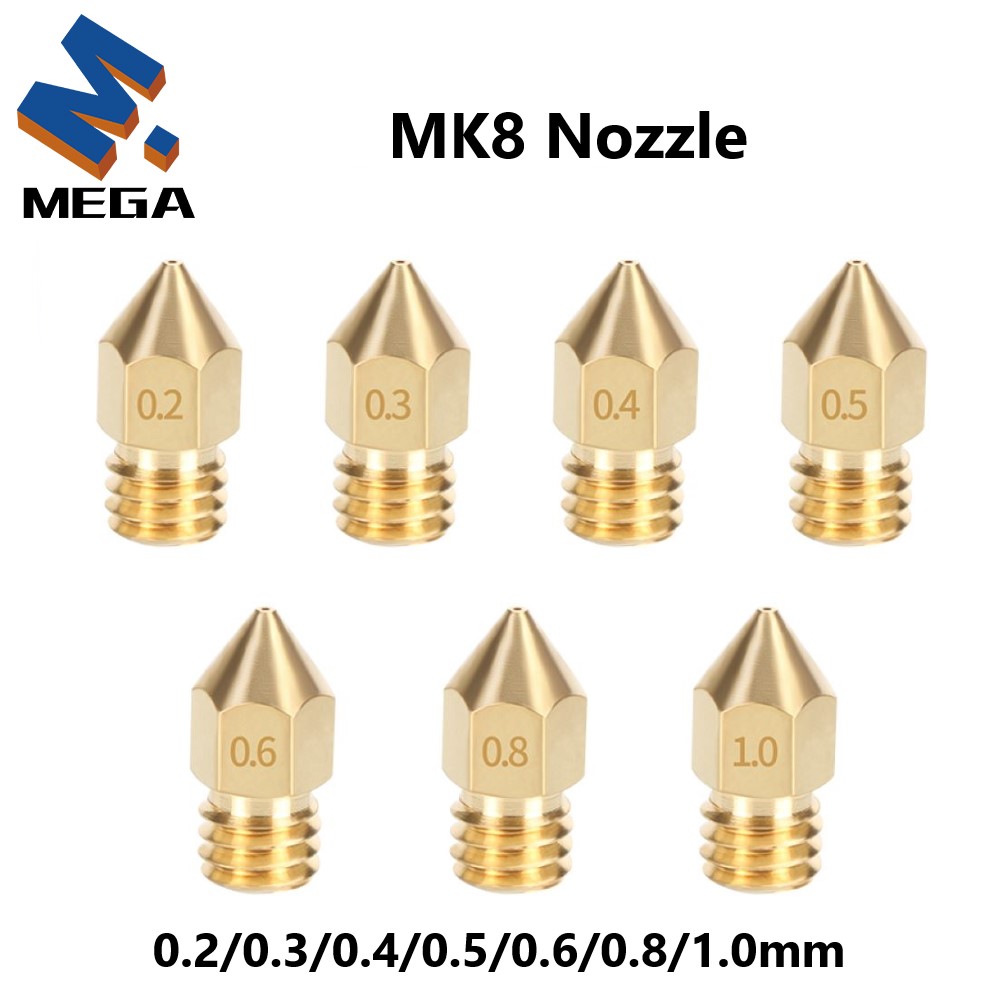 MK8 Brass Nozzle 0.2/0.3/0.35/ - 3D Printing Ender recension och pris