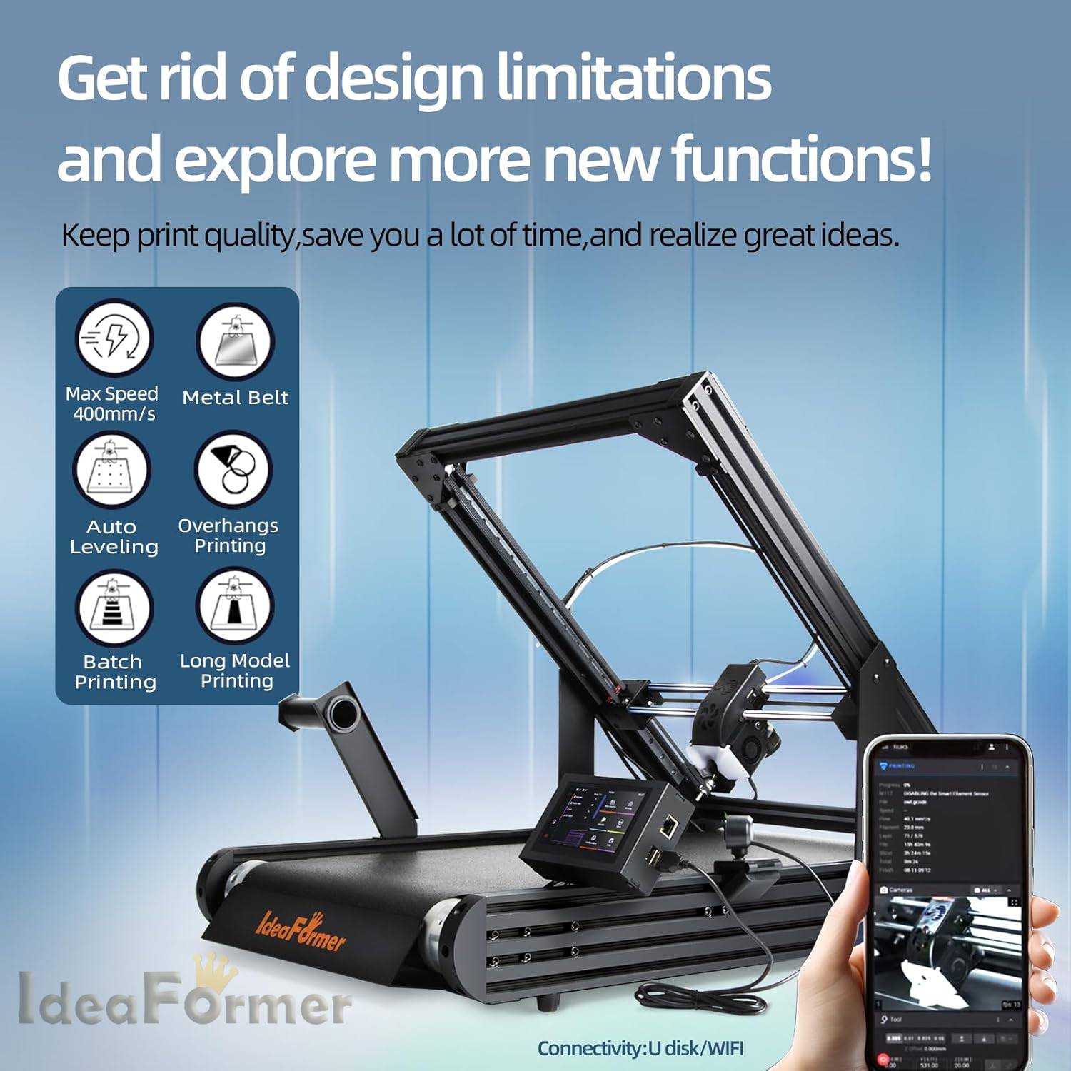 IdeaFormer IR3 V2 Conveyor Bel - 3D Printing Z Axis recension och pris