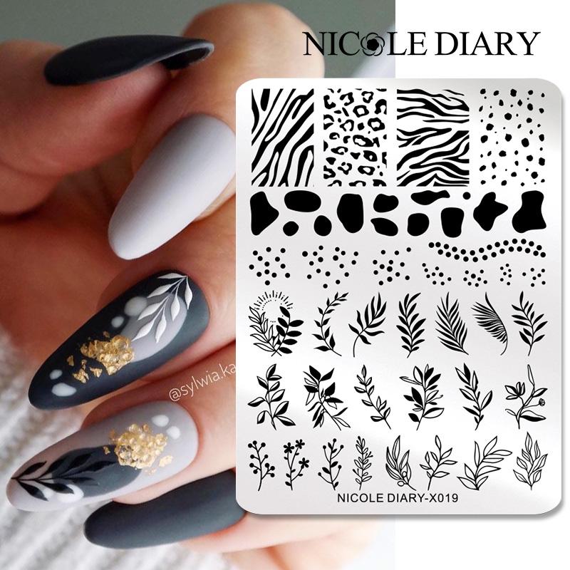 NICOLE DIARY Leaves Flower Nai - 3D Printing Templates Free recension och pris