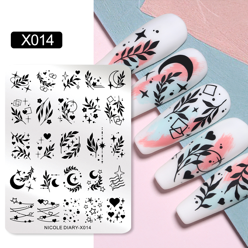 NICOLE DIARY Leaves Flower Nai - 3D Printing Templates Free recension och pris