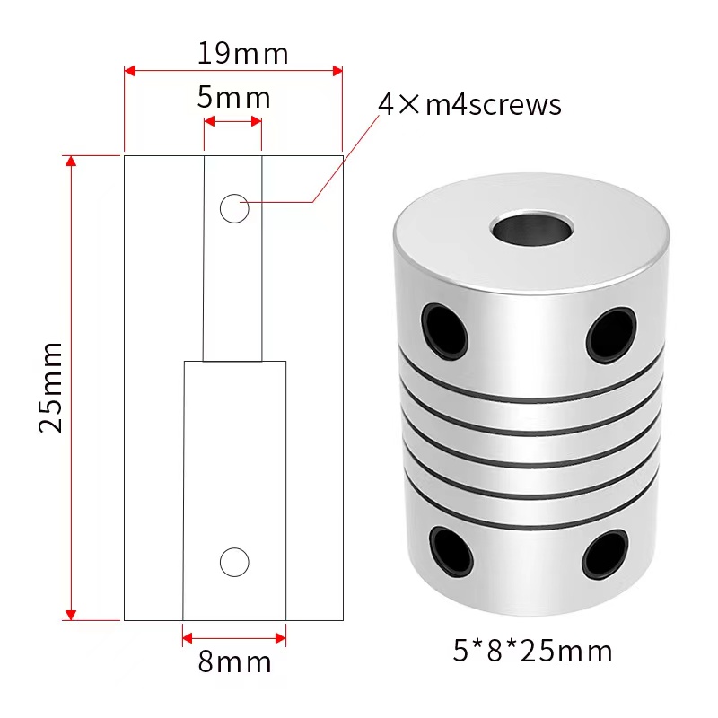 D19L25 3/4mm 5mm 6mm 6.35mm 8m - 3D Printing Z Axis recension och pris