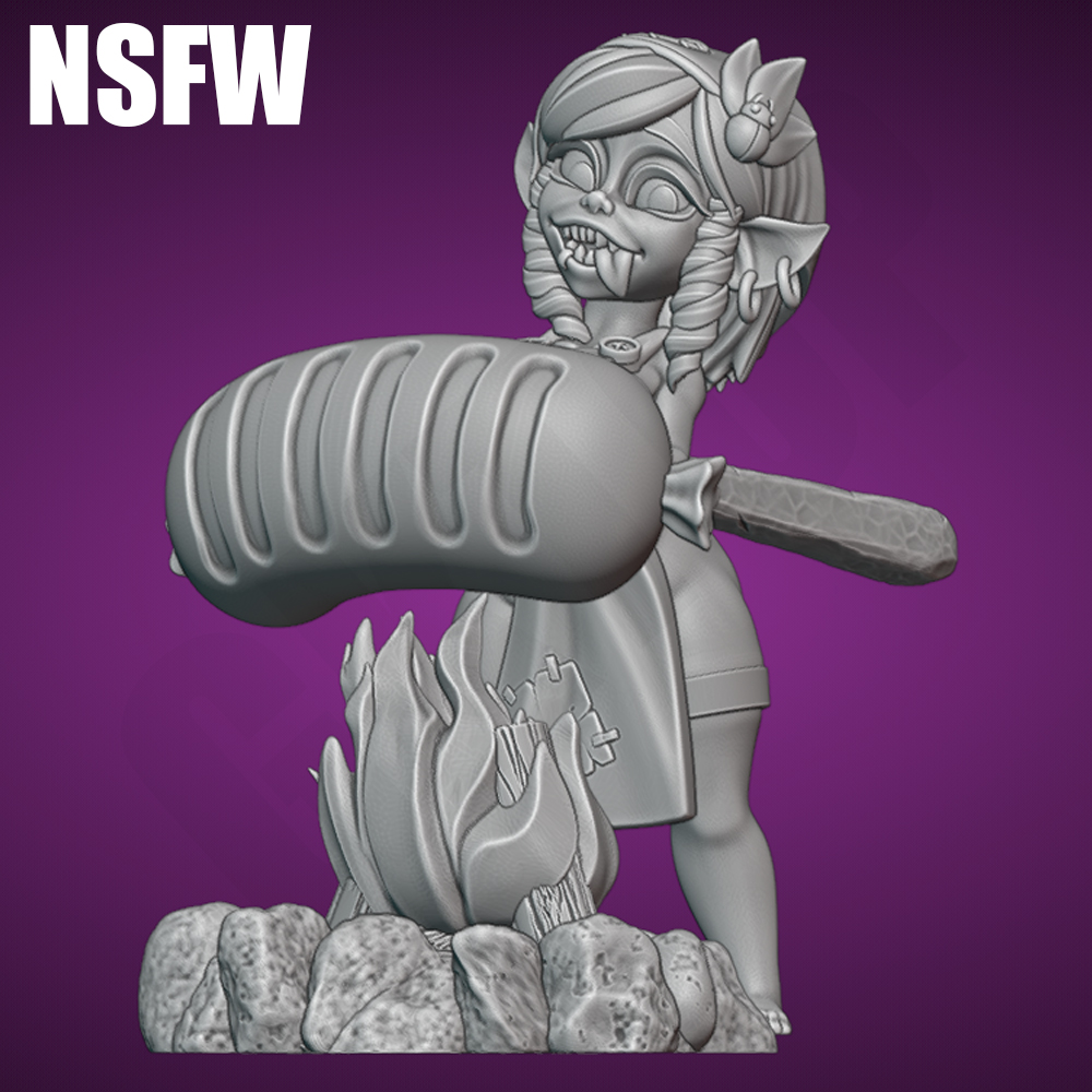 Sexy Campfire Goblin NSFW 1/24 - 3D Printing Rabbit recension och pris
