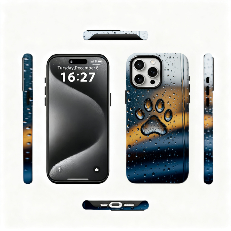 2 in 1 Paw Print Phone Case Fo - 3D Printing Quotes recension och pris