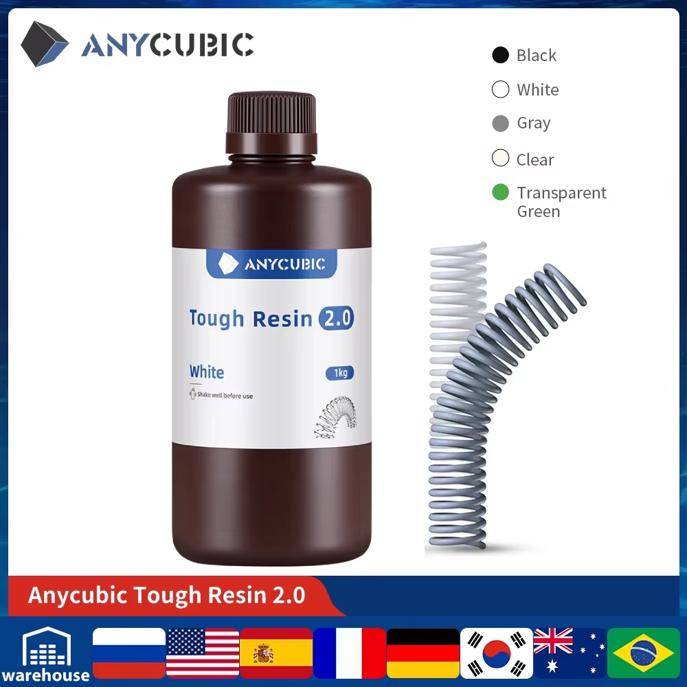 ANYCUBIC Flexible Tough Resin  - 3D Printing Dental recension och pris