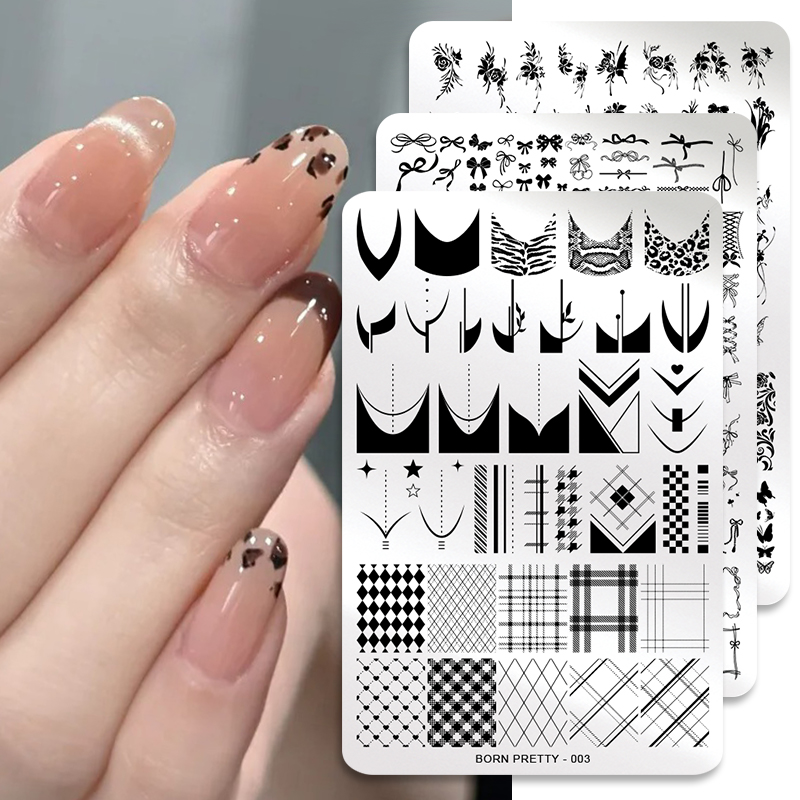 BORN PRETTY Leaves Flower Nail - 3D Printing Templates Free recension och pris