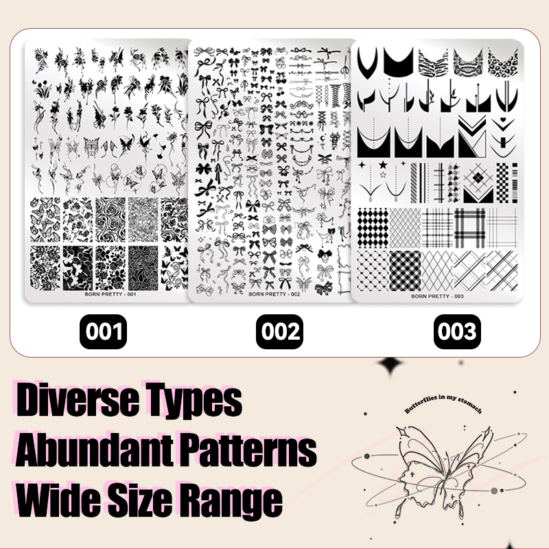 BORN PRETTY Leaves Flower Nail - 3D Printing Templates Free recension och pris