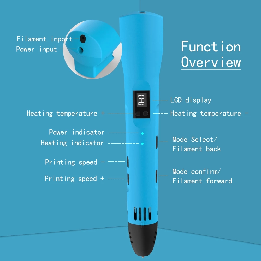 QCREATE 3D Printing Pen 1.75mm - 3D Printing Filament recension och pris