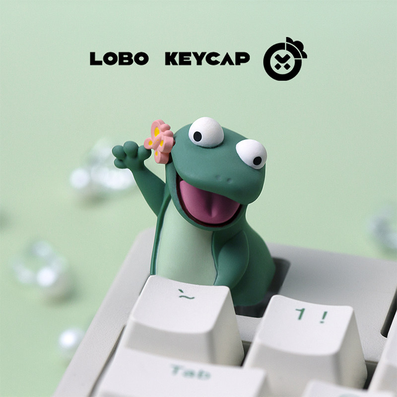 Lobo Keycap Cute Lizard Anime  - 3D Printing Keyboard Keys recension och pris