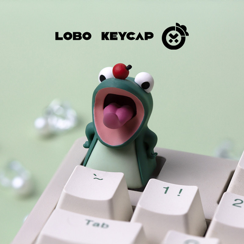 Lobo Keycap Cute Lizard Anime  - 3D Printing Keyboard Keys recension och pris