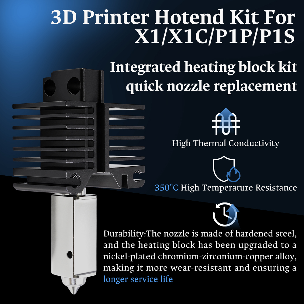 Hotend For Bambu Lab P1P X1C P - 3D Printing Bambu recension och pris