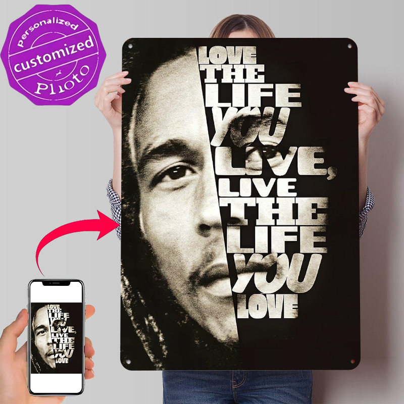 Bob Marley Quote Poster Retro  - 3D Printing Quotes recension och pris