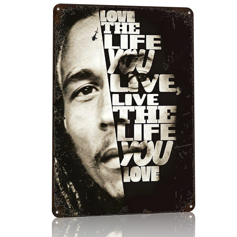 Bob Marley Quote Poster Retro  - 3D Printing Quotes recension och pris