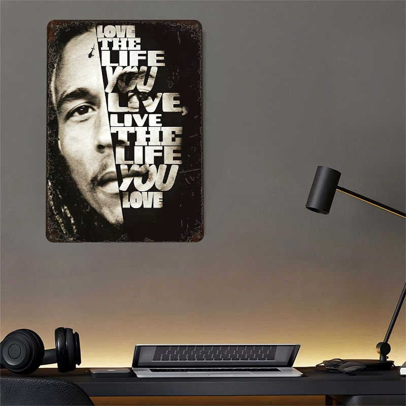 Bob Marley Quote Poster Retro  - 3D Printing Quotes recension och pris