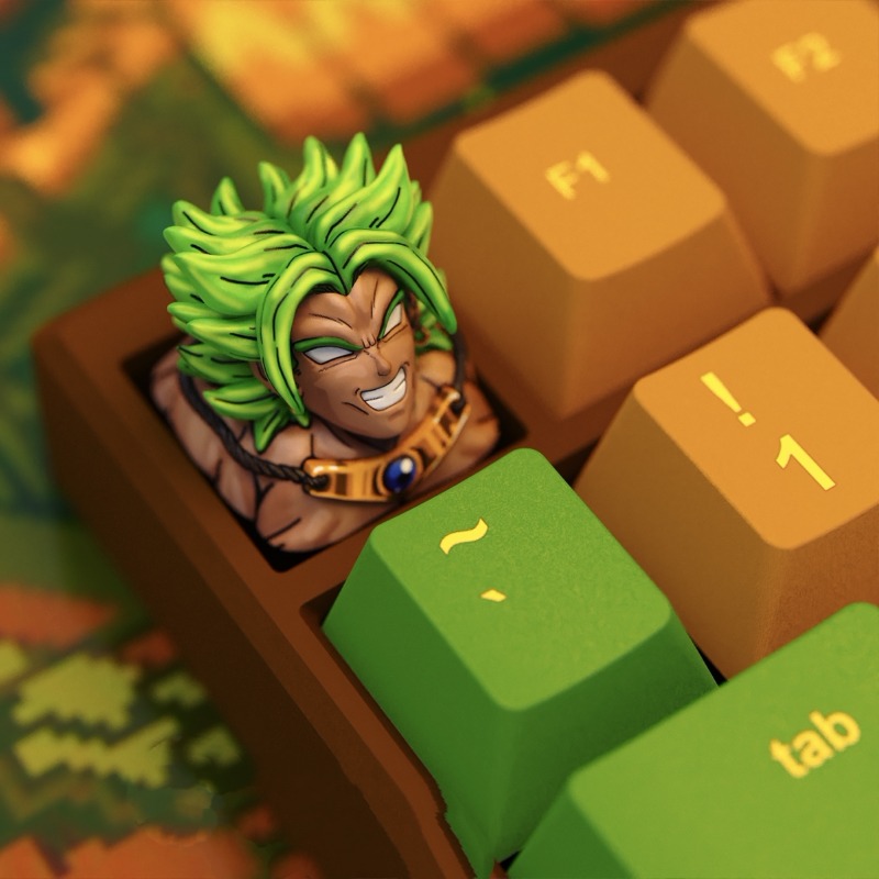 Anime Keycaps Broly Themed Mec - 3D Printing Keyboard Keys recension och pris