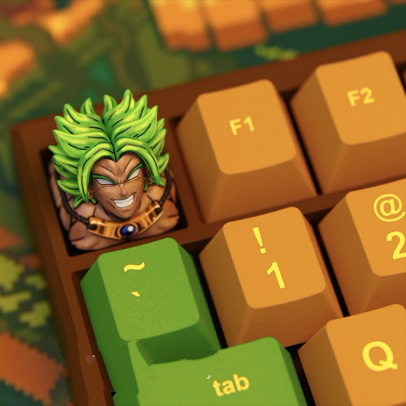 Anime Keycaps Broly Themed Mec - 3D Printing Keyboard Keys recension och pris