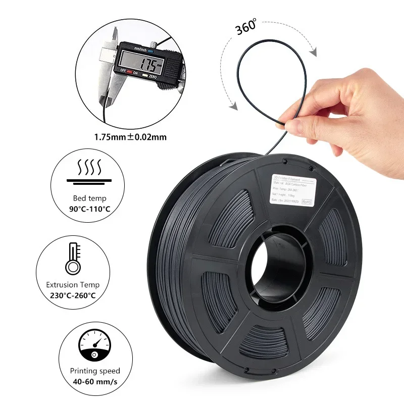 Carbon Fiber ASA Filament 1.75 - Asa Filament Outdoor recension och pris